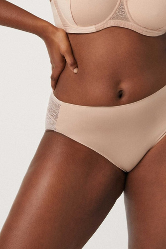 19671 Béžové nohavičky Ysabel Mora - čipkované, ženské, pohodlné