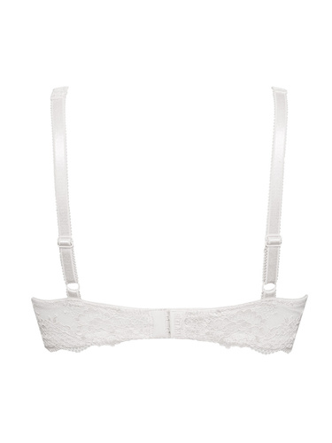 2442 Podprsenka Wonderlace - čipkovaná, mäkká, s kosticami a nastaviteľnou dĺžkou Sielei white