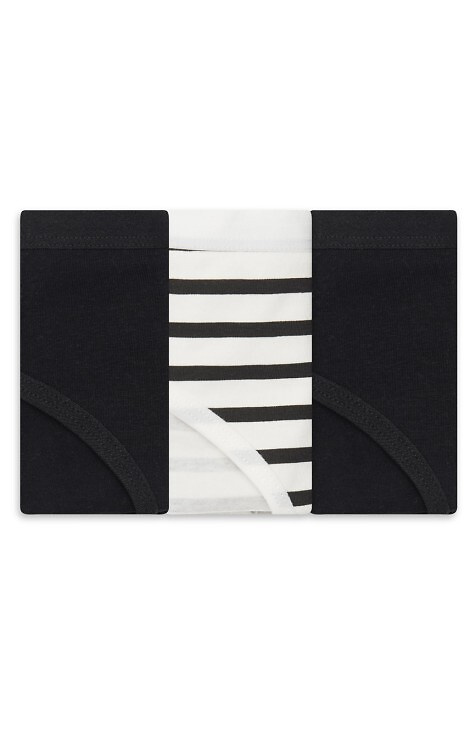 36508-K084 Henderson Dámske čierne bavlnené bikiny 3-pack