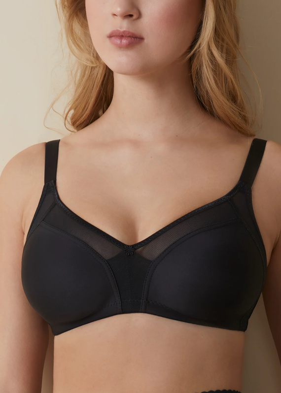 Estella Selene Soft Bra Black - Mäkká podprsenka bez kostice, každodenný komfort