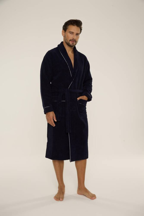 735 Manuele pánsky župan De Lafense - tmavomodrý