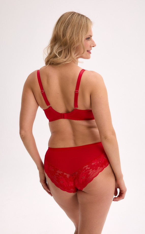 Gaia Mirella BS 1316 červená - polomäkká, sieťovaná, s kosticami, dizajn SS5