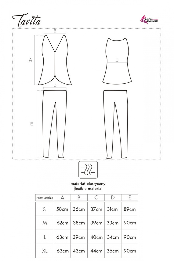 Tavita LC 90042 Dámske pyžamo LivCo Corsetti Fashion