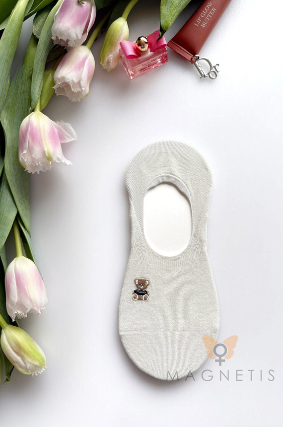 Magnetis YN-251132 – dámske balerínové ponožky z viskózy so silikónom