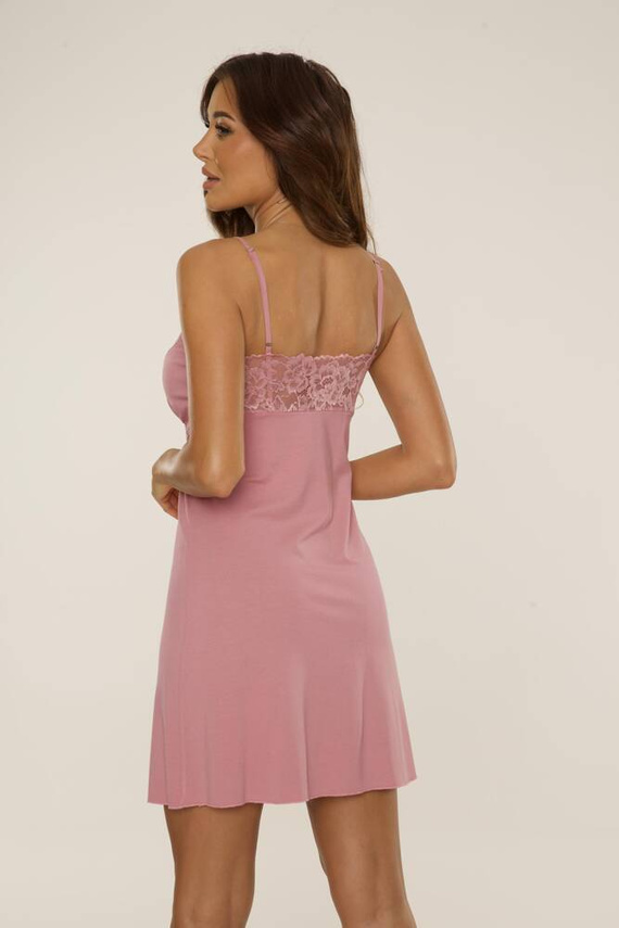 639 Nočná košeľa Noela De Lafense - špinavo ružová