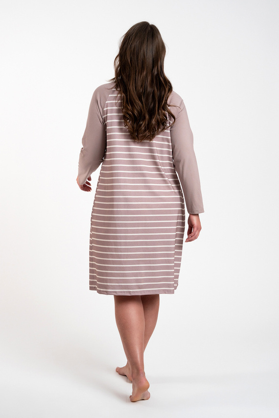 Nočná košeľa Oda Italian Fashion - cappuccino print