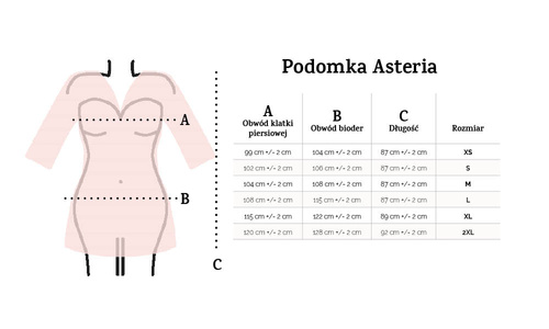 Asteria Podomka Dkaren black - satén s čipkou, elegantný a zmyselný