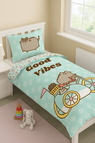 Bavlnené obliečky Pusheen mint - Halantex PUS-2705BL