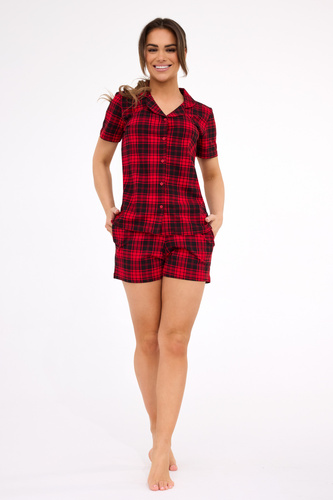 346/424 Tracy 2 Cornette dámske pyžamo - krátky rukáv a nohavice, bavlna