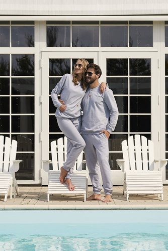 Súprava Leader Tracksuit dlhá. rukáv, dĺžka. nohavice Talianska móda - melange