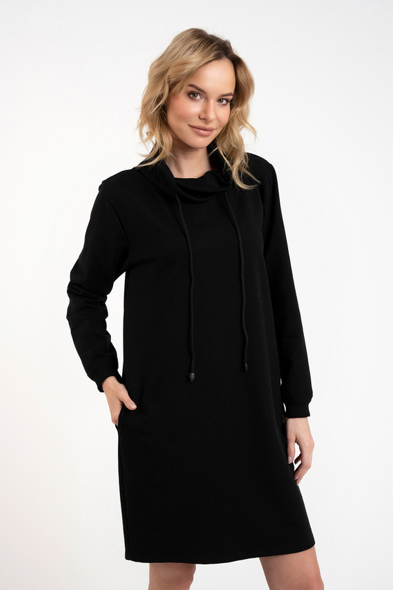 Malmo dámska tunika s dlhým rukávom Italian Fashion - čierna