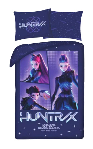 Halantex Bavlnené obliečky K-POP Demon Hunters 03 140x200 70x90 tmavomodré