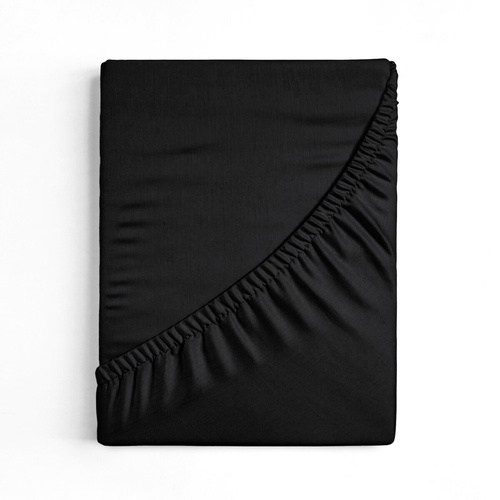Jersey prestieradlo 4 Eurofirany s gumou bavlna elastan 190 g/m² čierne