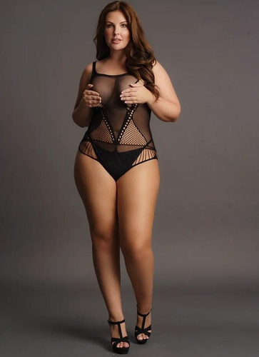 Body DES018 Le Désir zmyselné body s geometrickými výrezmi