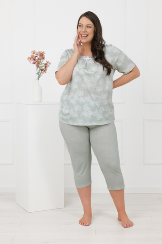 Dámske pyžamo Eleni Italian Fashion 100% bavlna, krátky rukáv, 3/4
