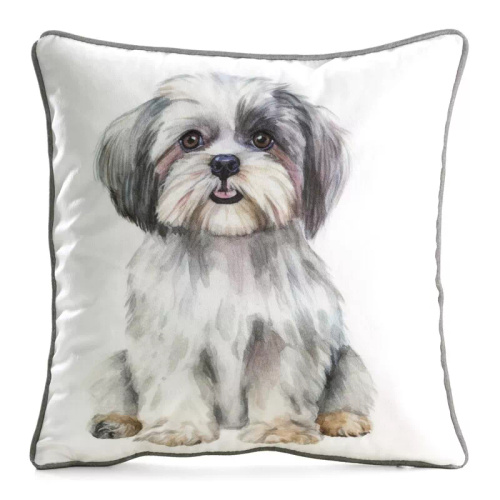 Obliečka Animal 45x45 zamat Eurofirany so zipsom Shih Tzu