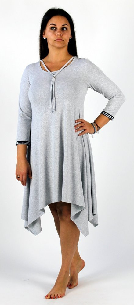 439 Nice De Lafense nočné šaty - ženská elegancia a pohodlie pri spánku - svetlý melanž