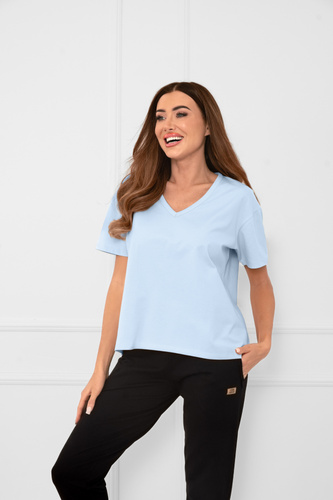 Klara - dámska blúzka s krátkym rukávom | Italian Fashion blue