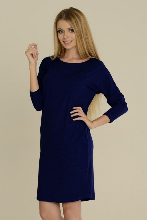 543 Paula nočná košeľa 7/8 rukáv - grafitová