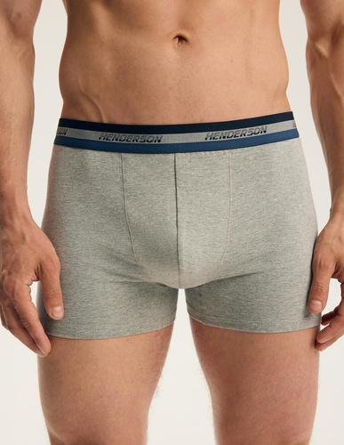 Pánske boxerky Henderson 45480 Far 2-pak bavlnené so širokou gumou a logom