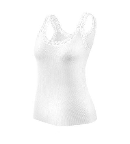 Dámske tielko Sesto Senso 6109 čipka bezšvové elastické pohodlné white