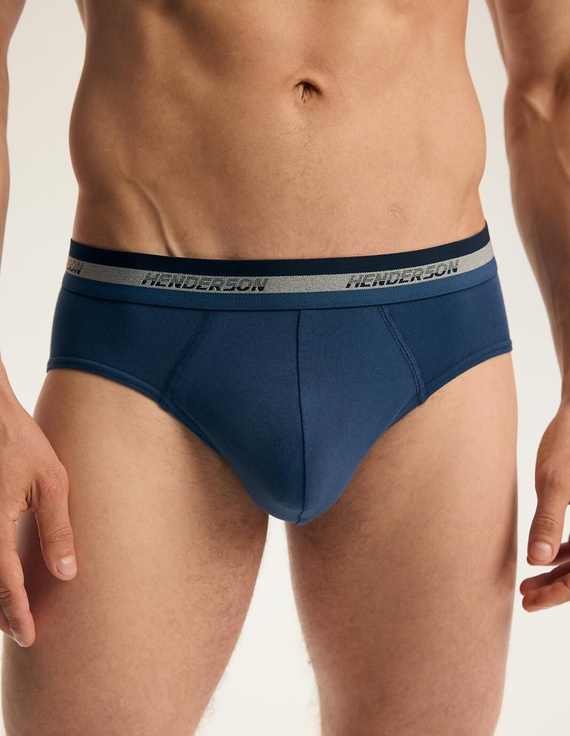 Slipy pánske Henderson Far 45787 2-pak bavlnené sivé a jeans
