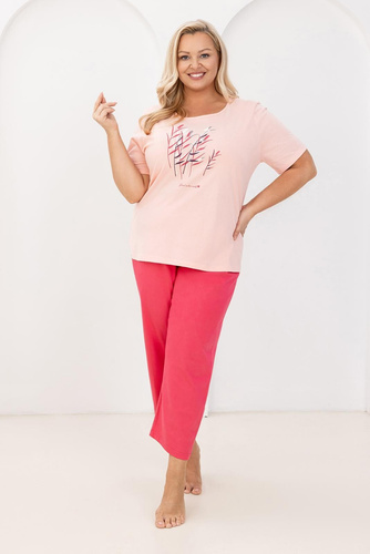 Pyžamo Regina 740, bavlna, s potlačou, 7/8 nohavice, pohodlie pre každého nočného muža