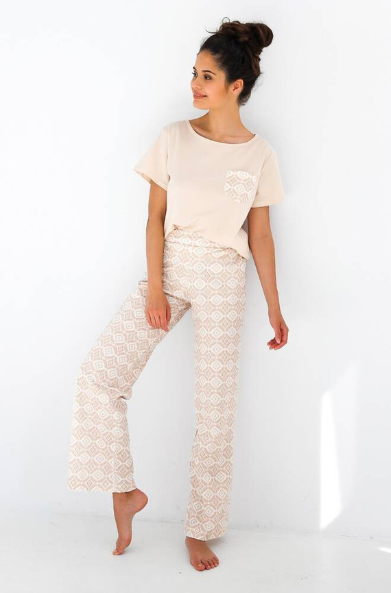 Dámske pyžamo Genesis Sensis - svetlo béžové