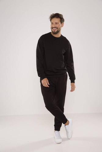 728 Pánska mikina Just Forex - čierna