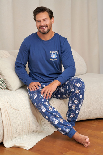 Pánska pyžama Doctor Nap 7511 Nap Mode 100 % bavlna dlhá homewear