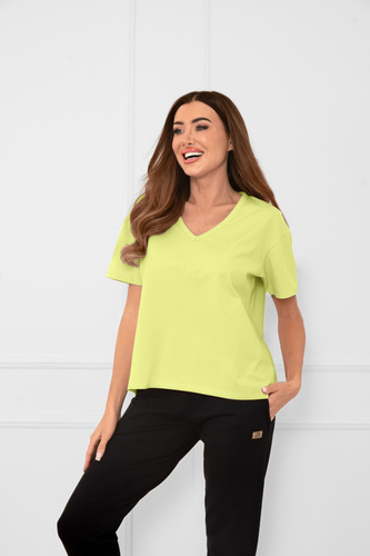 Klara - dámska blúzka s krátkym rukávom | Italian Fashion limetkovo zelená