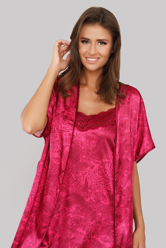 Impresja Dámsky župan Italian Fashion burgundy