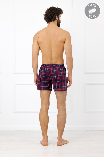 Italian Fashion Brajan pánske bavlnené boxerky Mega Soft na kocky