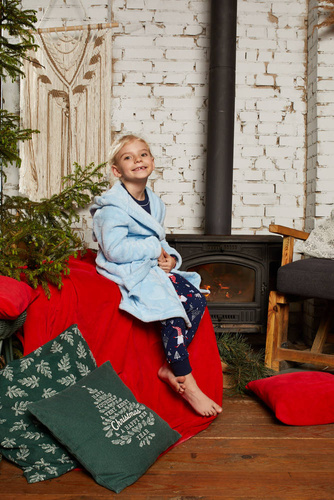 Dievčenský župan Misti Italian Fashion - modrý