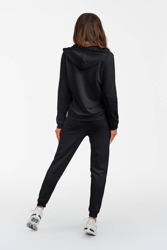 Roma Dámska mikina s kapucňou Italian Fashion - čierna