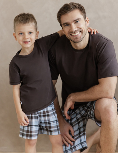 Taro 3578 Marcello pánske pyžamo bavlna hnedé