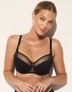 Polovystužená podprsenka Maxi čierna