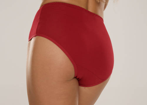 018 Sara Vysoké nohavičky De lafense - bordová