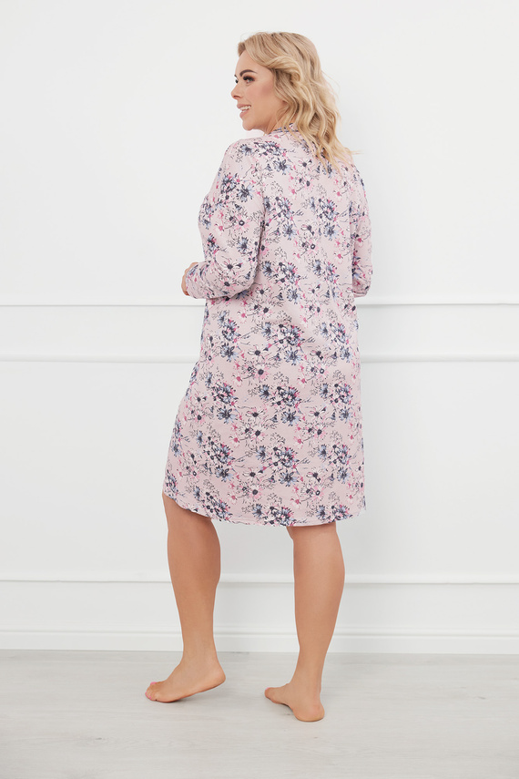 Nočná košeľa Toliana, dlhý rukáv Talianska móda