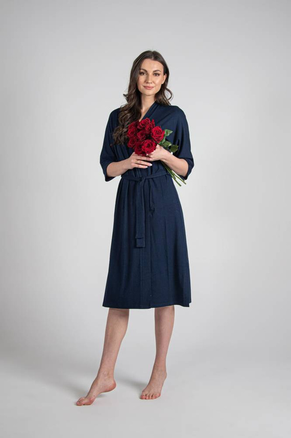 942 Visa Dlhý župan De Lafense - tmavomodrý