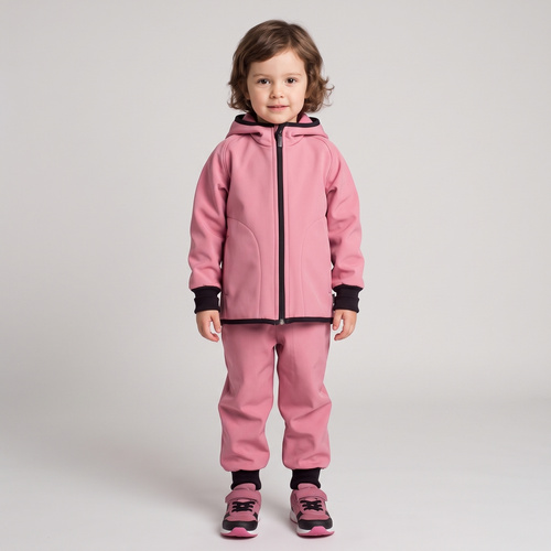 229001 Nicol Softshellová dievčenská bunda s kapucňou, fleece, reflexná