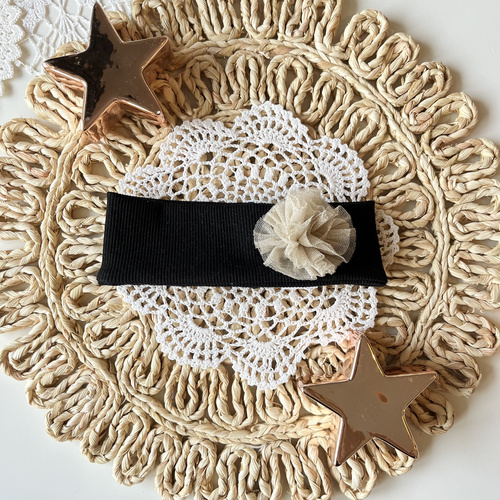 Mamatti OK02 Veselé Vianoce Dievčenská čelenka - čierna, štýlová čelenka pre dievčatá