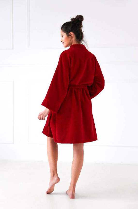 Rolovací župan pre ženy Sensis - červený