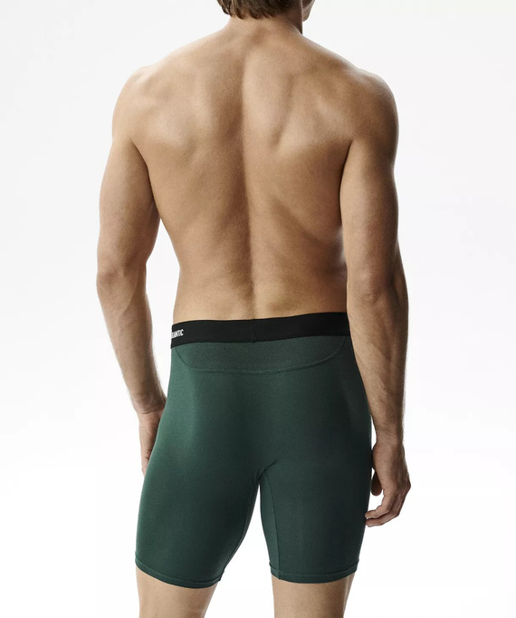 Pánske boxerky Atlantic Bamboo 2MH-1209 zeleno-grafitové Performance – 2 ks, bambusové