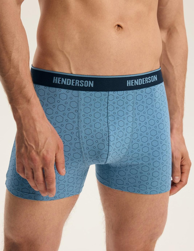 Pánske boxerky Henderson 44515 Brex2 2-pack bavlnené so širokou gumou a logom