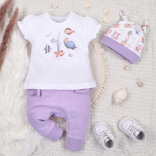 ABN-5483 Detské tričko Underwater World Nine z organickej bavlny pre dievčatá