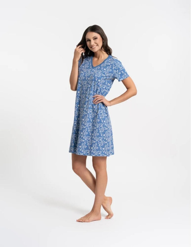 Dámska nočná košeľa Moraj PDK2700-009 bavlna V výstrih pohodlie