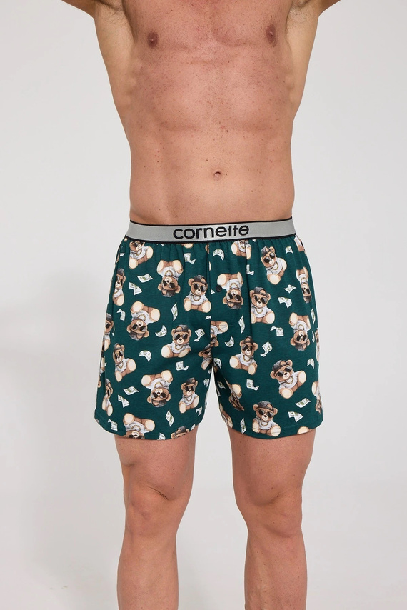 Pánske boxerky Cornette Classic 881/06 zelené voľné 100% bavlna