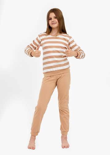 947/198 Dievčenské pyžamo Cornette Molly 2 | 100% bavlna, dlhý rukáv, rebrované, v krabici