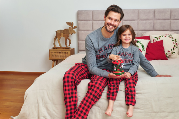 7344 Pánske tmavosivé pyžamo Doctor Nap - 100% bavlna